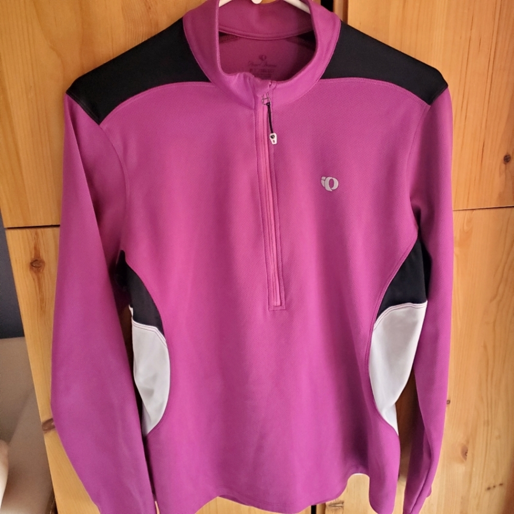 Pearl Izumi Women's Magenta Cycling 1/4 Zip Top Size XL